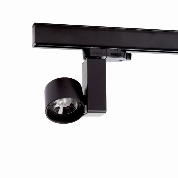 B-Railspot zwart, 10W, 1000 lumen, dim to warm, 15°, dimbaar