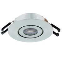 Lumiko Siena COB richtbare ledspot RVS-look 3,1W 350mA 2700K | 863721