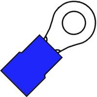 Geïsoleerde Ringkabelschoen M12 voor 1,5-2,5 mm², PVC