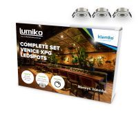 Compleet Venice pakket met 3x Venice XPG ledspot 3000K dimbaar | 876850