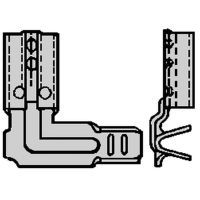 F-krimp Ongeïsoleerde Vlakstekerhuls 2,8x0,5mm voor kabel 0,