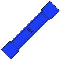Nylon Geïsol. Super venster Stootverbinder voor 1,5-2,5 mm²