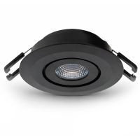 Lumiko Siena COB richtbare ledspot zwart 3,1W 350mA 2700K | 863718