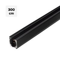3 fase rails - rail 300cm, zwart (RAL9005)