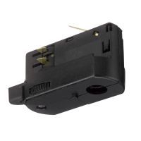 3 fase rails lamp adapter zwart (RAL9005)