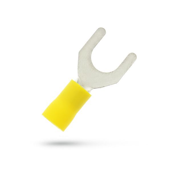 Geïsoleerde Vorkkabelschoen M8 voor 4,0-6,0 mm², PVC