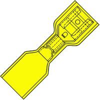 Waterdichte Föhnvlakstekerhuls 6,3x0,8 voor 4,0-6,0 mm²