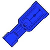 Vol. Geïsoleerde Rondstekerhuls 4mm voor 1,5-2,5 mm²