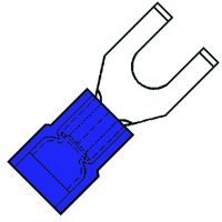 Klemko lip vorkkabelschoen M3,5 geïsoleerd voor 1,5-2,5 mm² SuperPidg | 156720