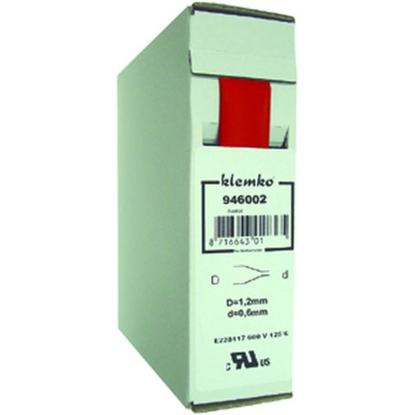 Krimpkous Polyolefin 2:1 In Trekbox Rood 4,8 > 2,4mm