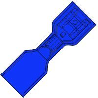 Waterdichte Föhnvlakstekerhuls 6,3x0,8 voor 1,5-2,5 mm²