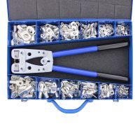 Klemko assortiment 240 buiskabelschoenen met inspectiegat 10–50 mm² met tang | 910114