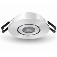 Lumiko Siena COB richtbare ledspot RVS-look 3,1W 350mA 3000K | 863720