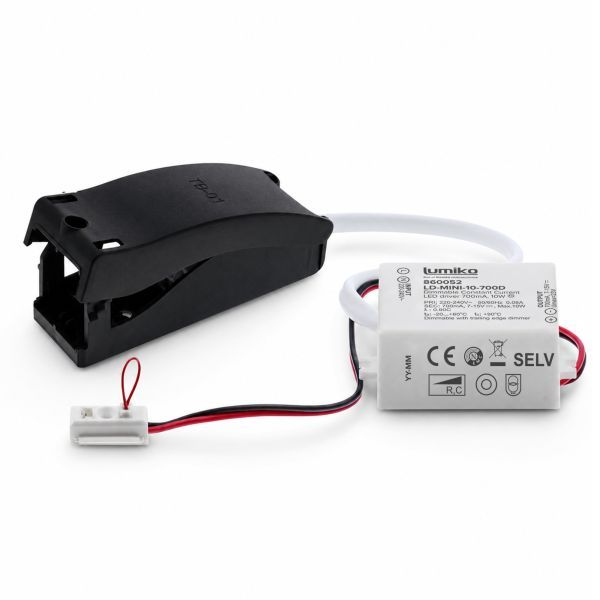 Lumiko Mini LED driver dimbaar 10W 700mA met aansluitbox | 860052