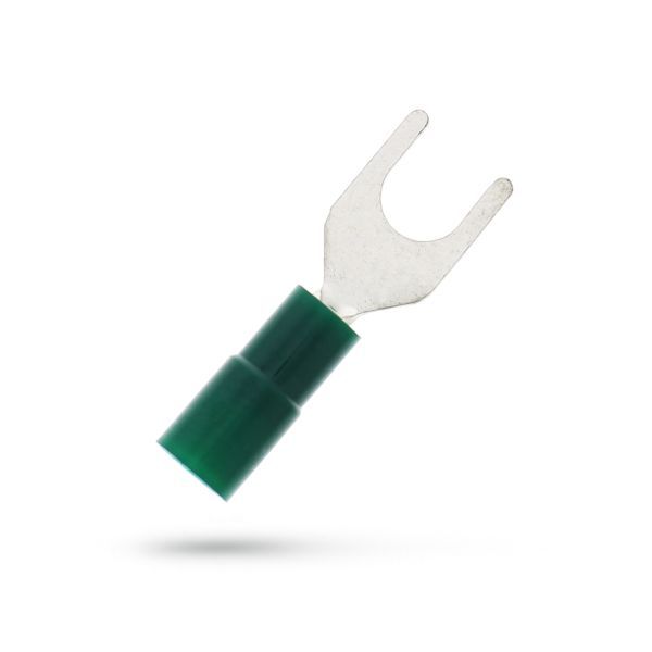Geïsoleerde Vorkkabelschoen M4 voor 0,1-0,5 mm², PVC
