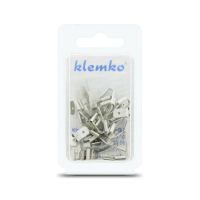 Klemko blister ongeïsoleerde vlakstekerhuls met tab, plat 6,3 x 0,8 mm 25 stuks | 172270