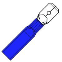 Waterdichte FöhnVlaksteker 6,3x0,8mm voor 1,5-2,5 mm²
