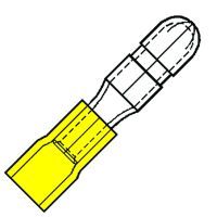 Geïsoleerde rondsteker M5 voor 4,0-6,0 mm²