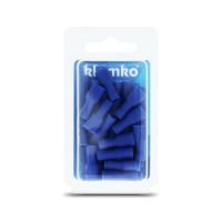 Klemko blister volledig geïsoleerde vlakstekerhuls 6,3x0,8mm PVC 25 stuks | 171310