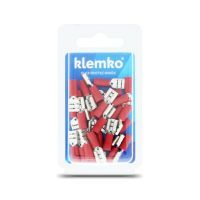 Klemko blister geïsoleerde vlakstekerhuls 6,3x0,8mm super pidg 0,5-1,5mm² PVC | 170100