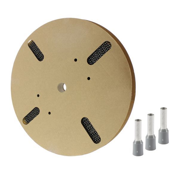 Klemko geïsoleerde adereindhuls grijs 0,75 mm² penlengte 8mm in DIN kleur op spoel 4000 stuks | 728435