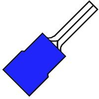 Nylon Geïsoleerde Pensteker P17mm voor draad 1,5-2,5 mm² eas