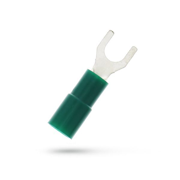 Geïsoleerde Vorkkabelschoen M3,5 voor 0,1-0,5 mm², PVC