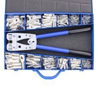 Klemko assortiment 240 buiskabelschoenen DIN lange schacht 10–50 mm² met tang | 910118