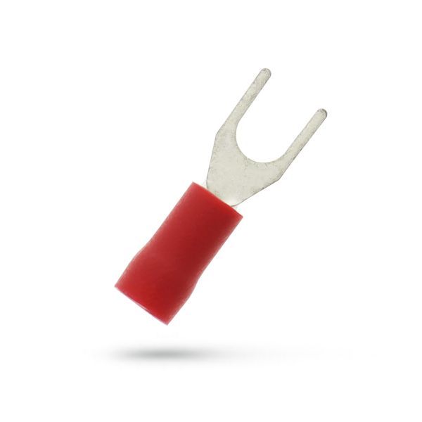 Geïsoleerde Vorkkabelschoen M4 voor 0,5-1,5 mm², PVC, SuperPidg