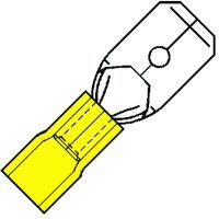 Geïsoleerde Vlaksteker 6,3x0,8mm voor 4,0-6,0 mm², Nylon