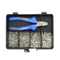 Klemko assortiment ongeïsoleerde adereindhulzen met tang | 910010