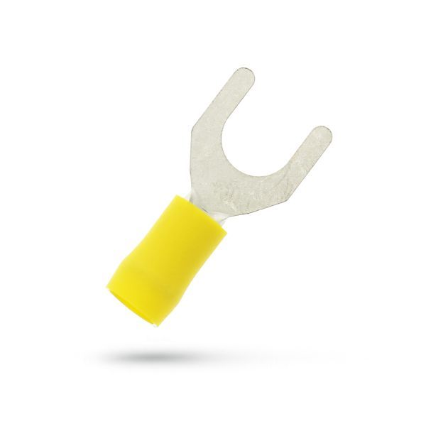 Geïsoleerde Vorkkabelschoen M8 voor 4,0-6,0 mm², PVC, SuperPidg