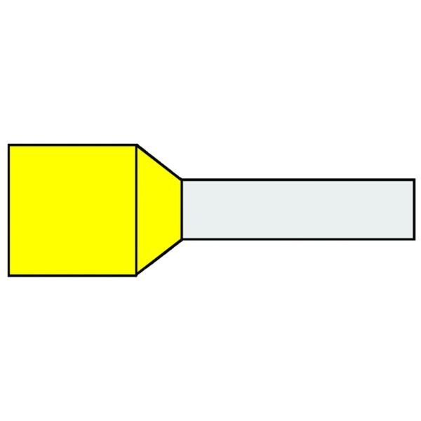 Klemko geïsoleerde adereindhuls 70 mm² afwijkende kleur geel penlengte 27mm 25 stuks | 726132